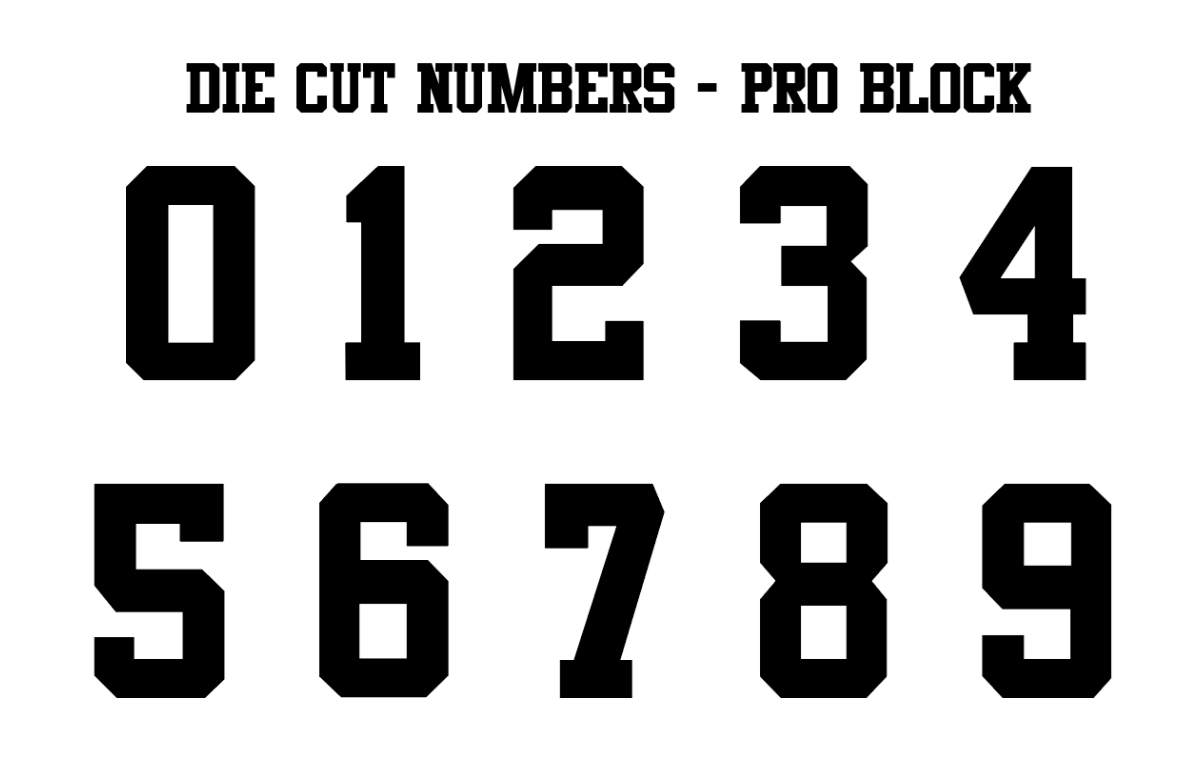 Die-Cut Number Kits (0-9)