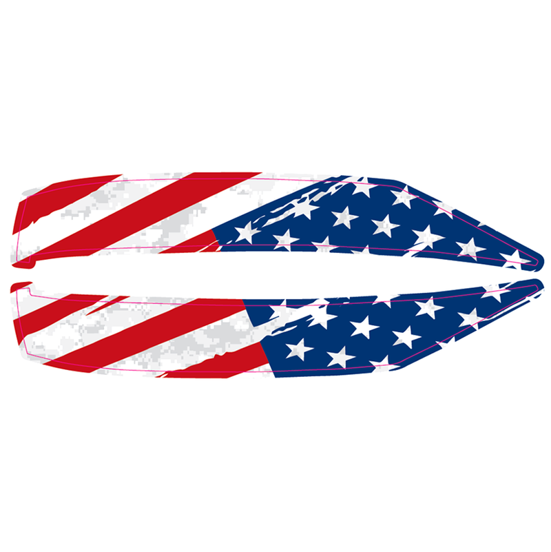 Country Flag Skunk Decals